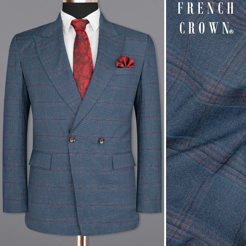 Seasonal clearance – Save on all clothing essentials this weekend. Pickled Bluewood Super fine Checkered Double Breasted Woolrich Blazer Seasonal clearance – Save on all clothing essentials this weekend. Pickled Bluewood Super fine Checkered Double Breasted Woolrich Blazer