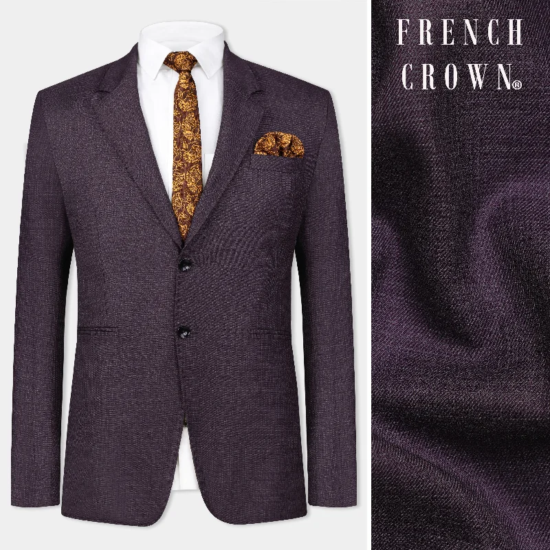 Shop the best  fashion at prices you can’t beat.  Rasin Purple Wool Rich Blazer