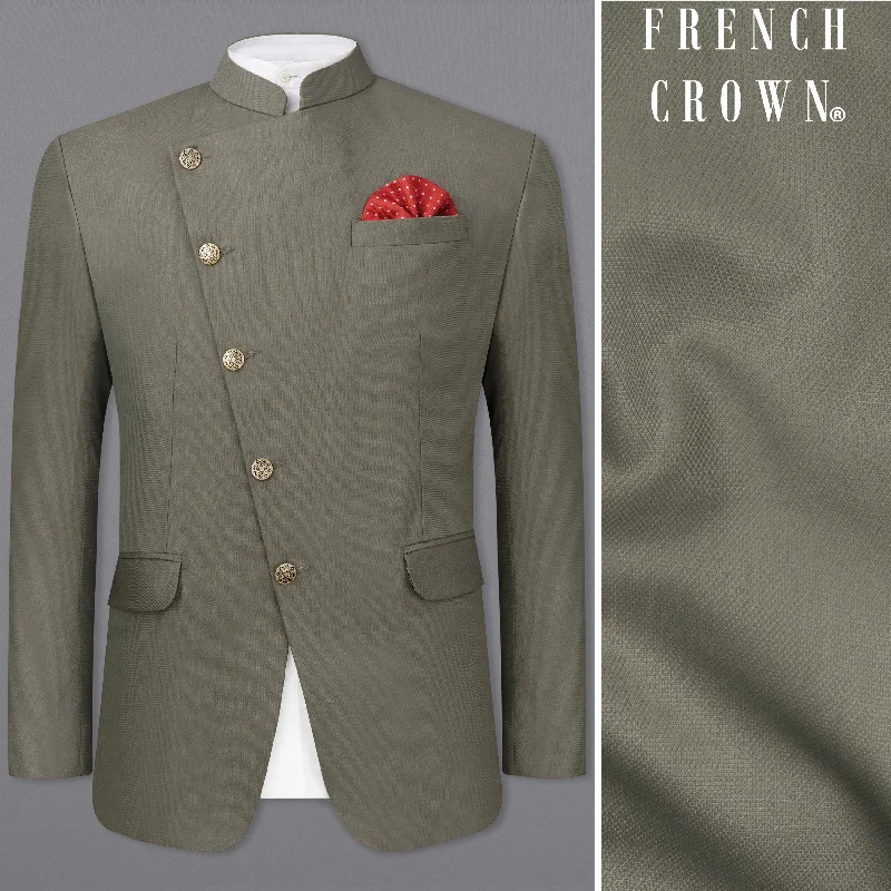 Flash sale: Men’s clothing essentials at irresistible prices! Sandstonne Green Cross Placket Bandhgala Blazer Flash sale: Men’s clothing essentials at irresistible prices! Sandstonne Green Cross Placket Bandhgala Blazer