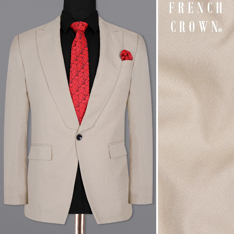 Flash sale: Save big on men's clothing this weekend!  Sisal Cream Wool Rich Blazer