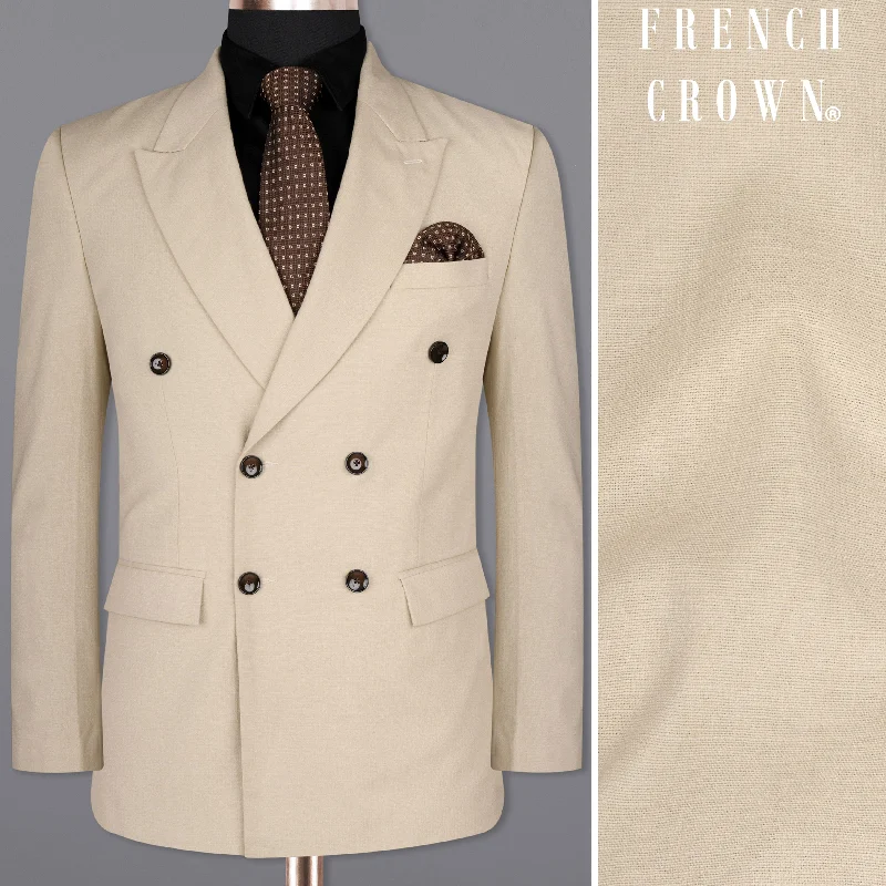 Shop the best clothing brands at amazing prices – Soft Amber Double Breasted Premium Cotton Blazer Shop the best clothing brands at amazing prices – Soft Amber Double Breasted Premium Cotton Blazer