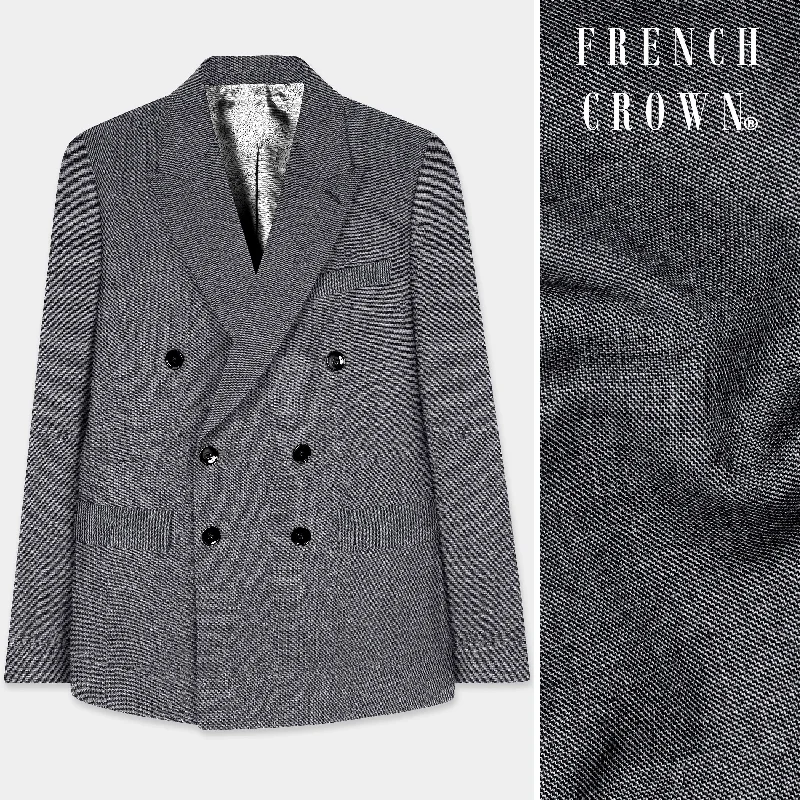 Shop affordable clothing for men – Up to 60% off! Vampire Gray Textured Wool Rich Double Breasted Blazer Shop affordable clothing for men – Up to 60% off! Vampire Gray Textured Wool Rich Double Breasted Blazer
