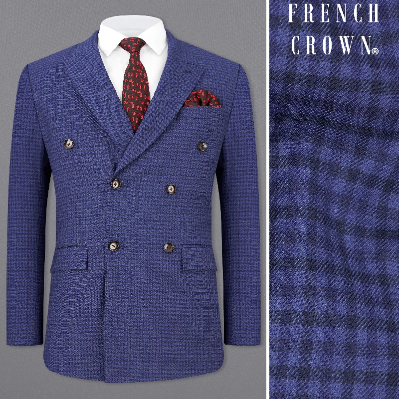 Men’s wardrobe essentials now at unbeatable prices. Victoria Blue Gingham Checkered Double Breasted Blazer Men’s wardrobe essentials now at unbeatable prices. Victoria Blue Gingham Checkered Double Breasted Blazer