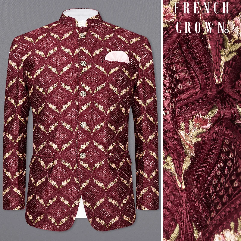Get the latest trends in men’s clothing – huge savings inside. Wine with Lichen Green and Flamingo Pink Embroidered with Sequins Work Bandhgala Blazer Get the latest trends in men’s clothing – huge savings inside. Wine with Lichen Green and Flamingo Pink Embroidered with Sequins Work Bandhgala Blazer