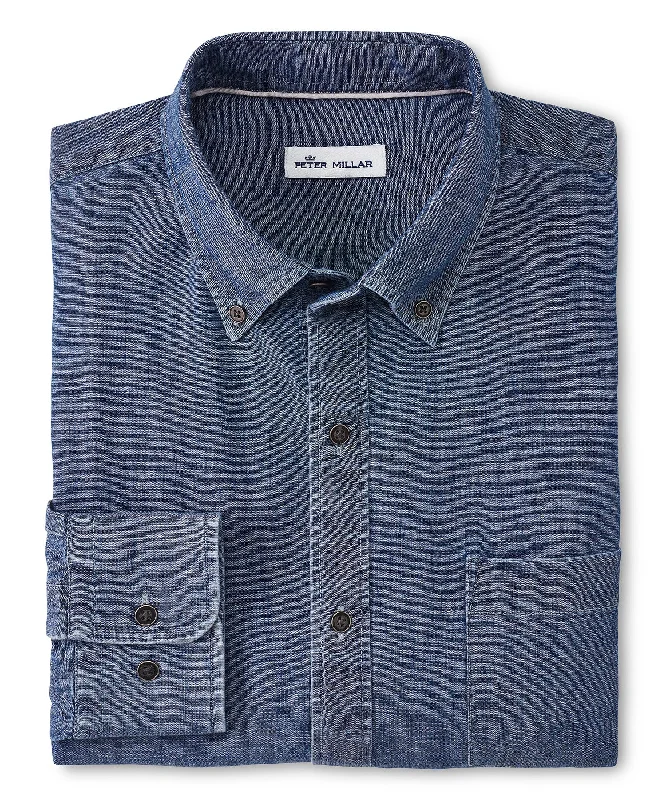 Get the latest styles in clothing – Shop now for unbeatable deals. Peter Millar Long Sleeve Chambray Button-Down Collar Sport Shirt Get the latest styles in clothing – Shop now for unbeatable deals. Peter Millar Long Sleeve Chambray Button-Down Collar Sport Shirt