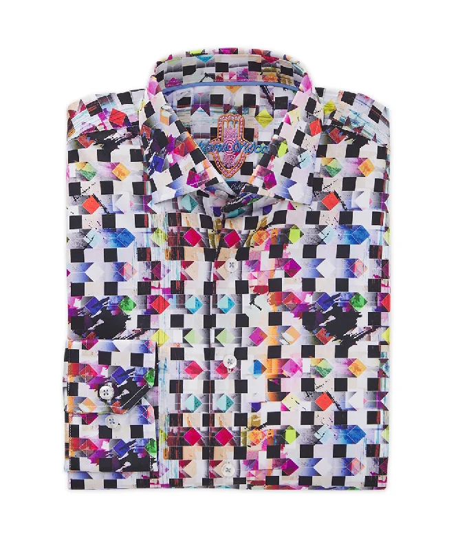 Grab your favorites before they’re gone – men’s clothing at great prices.  Diamond Geometric Long Sleeve Sport Shirt
