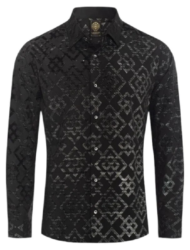 Don’t miss out – Limited-time Black Casual Fashion Designer Men's Long Sleeve Dress Shirt Regular-Fit Style No: 2430 Don’t miss out – Limited-time Black Casual Fashion Designer Men's Long Sleeve Dress Shirt Regular-Fit Style No: 2430