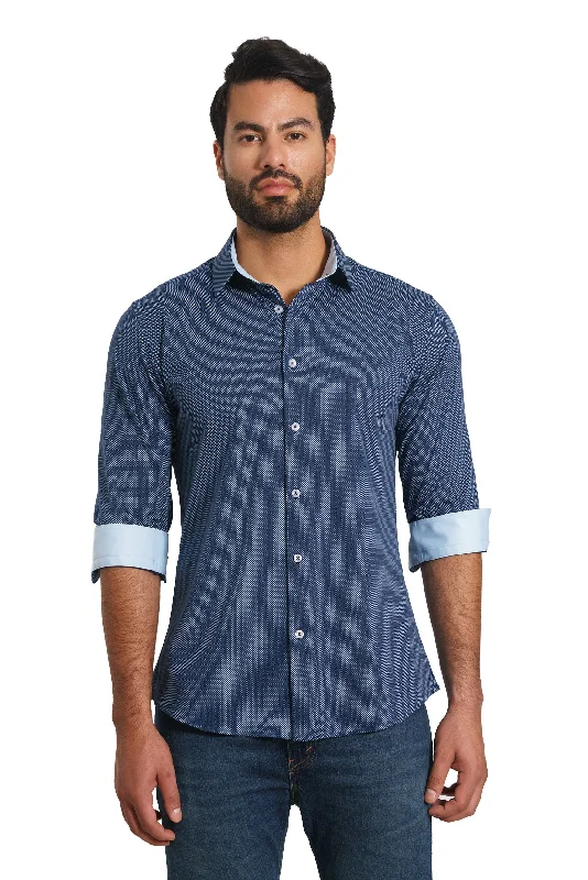 Shop stylish, comfortable men’s clothing at discounted prices.  Blue Long Sleeve Shirt Th-2871