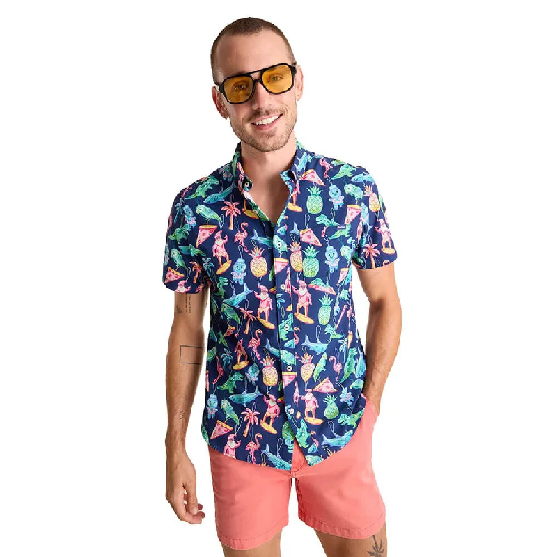 Shop the latest seasonal clothing sale – Big savings on stylish outfits. Chubbies The Holidoozy Short Sleeve Sport Shirt - Navy Shop the latest seasonal clothing sale – Big savings on stylish outfits. Chubbies The Holidoozy Short Sleeve Sport Shirt - Navy