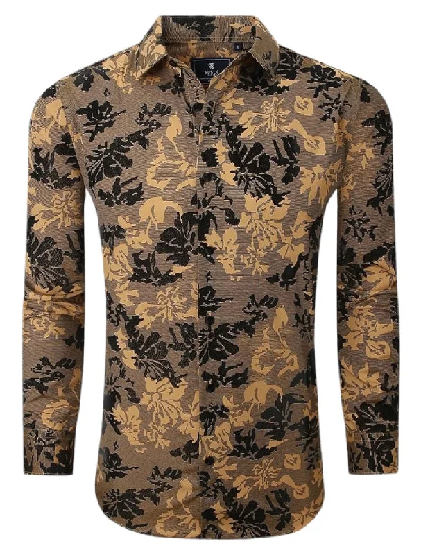 Fresh clothing styles are here – Shop now for exclusive discounts! Gold Italian Design Men's Shirt Floral Printed Button-Down Casual Long Sleeve Regular-Fit Style No: SC460-4 Fresh clothing styles are here – Shop now for exclusive discounts! Gold Italian Design Men's Shirt Floral Printed Button-Down Casual Long Sleeve Regular-Fit Style No: SC460-4