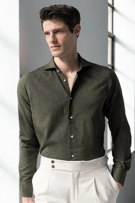 Flash sale: Save big on men's clothing this weekend! Green Shirt - Flannel Touch - Made in Italy Flash sale: Save big on men's clothing this weekend! Green Shirt - Flannel Touch - Made in Italy