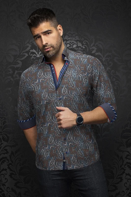 Shop men’s fashion at discount prices and save up to 70%! AU NOIR | Long Sleeve Shirt | Joliot Navy/Tobacco Shop men’s fashion at discount prices and save up to 70%! AU NOIR | Long Sleeve Shirt | Joliot Navy/Tobacco