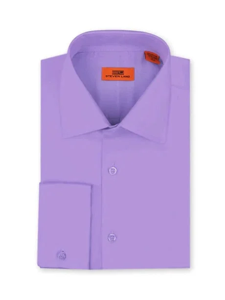Exclusive deals on men’s fashion – Shop now and save big! Lavender Steven Land Men's French Cuff Dress Shirt Regular-Fit 100% Cotton Exclusive deals on men’s fashion – Shop now and save big! Lavender Steven Land Men's French Cuff Dress Shirt Regular-Fit 100% Cotton