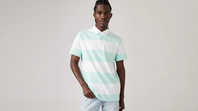 Exclusive online offer: Save 30% on all men's clothing. Levi's® Men's Short-Sleeve Union Rugby Shirt Exclusive online offer: Save 30% on all men's clothing. Levi's® Men's Short-Sleeve Union Rugby Shirt