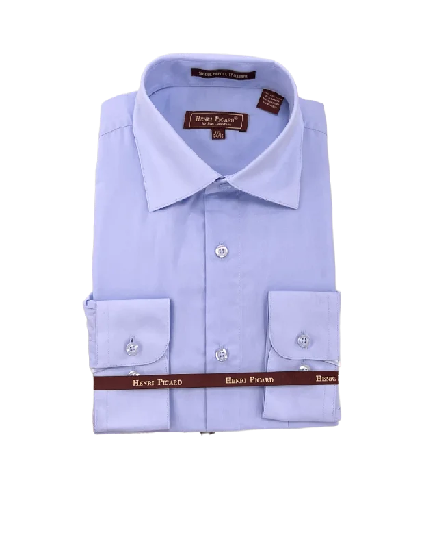 Shop the latest trends in men's clothing at unbeatable prices. Light blue men's dress shirt spread collar convertible cuff regular fit Shop the latest trends in men's clothing at unbeatable prices. Light blue men's dress shirt spread collar convertible cuff regular fit