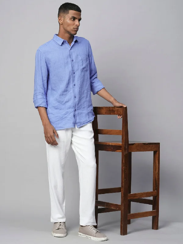 Best clothing deals . – Save up to 70% on trendy styles. Men's Blue 100% Linen Regular Fit Long Sleeved Shirt Best clothing deals . – Save up to 70% on trendy styles. Men's Blue 100% Linen Regular Fit Long Sleeved Shirt