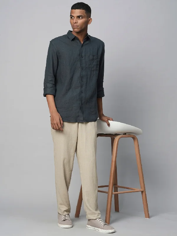 Get 20% off your first order of men’s fashion. Men's 100% Linen Navy Regular Fit Long Sleeved Shirt Get 20% off your first order of men’s fashion. Men's 100% Linen Navy Regular Fit Long Sleeved Shirt
