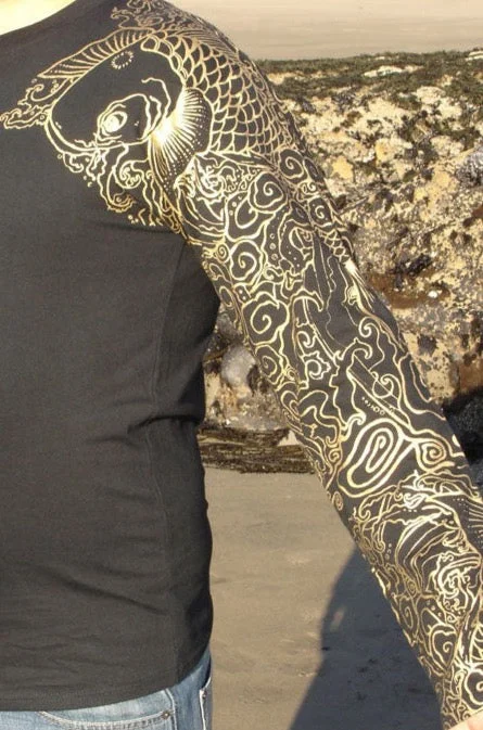 Don’t miss out – Limited-time   Men's T-shirt Koi Long Sleeve