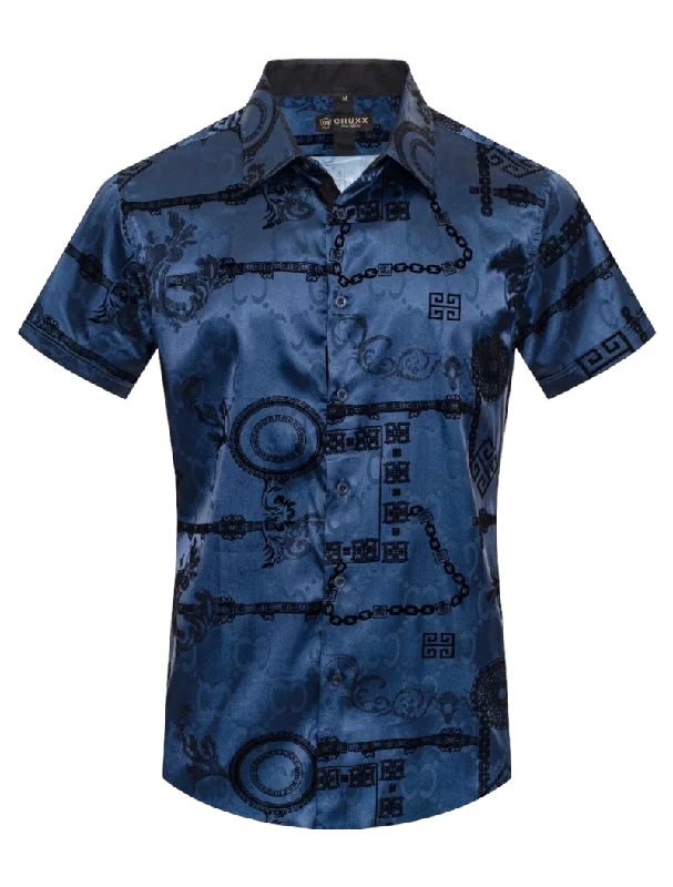Save up to 70% clothing – Shop now for the best deals. Navy Blue Men's Graphic Design Short Sleeves Shiny Shirt Satin Material Save up to 70% clothing – Shop now for the best deals. Navy Blue Men's Graphic Design Short Sleeves Shiny Shirt Satin Material