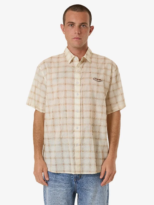 Shop the latest trends in men's clothing at unbeatable prices.  Pharm Short Sleeve Shirt - Desert