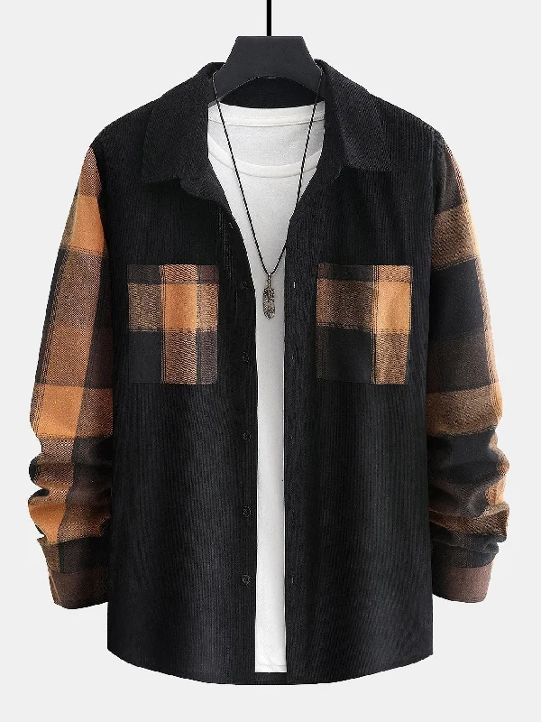 Save on top-selling fashion styles – Big discounts on men’s clothing. Plaid Corduroy Panel Shirt Save on top-selling fashion styles – Big discounts on men’s clothing. Plaid Corduroy Panel Shirt