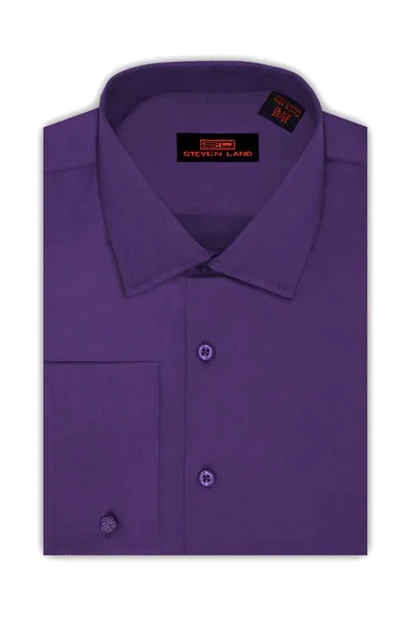 Limited-time offer – Shop top-rated clothing with massive discounts! Purple Steven Land Men's French Cuff Dress Shirt Regular-Fit 100% Cotton Limited-time offer – Shop top-rated clothing with massive discounts! Purple Steven Land Men's French Cuff Dress Shirt Regular-Fit 100% Cotton