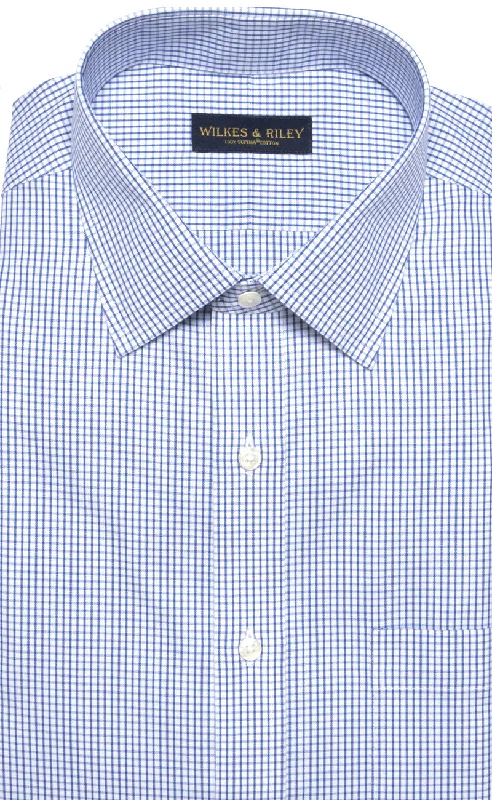 Flash discounts – men’s clothing essentials for less. Slim Fit White Ground Blue Check Spread Collar Supima® cotton Non-Iron Pinpoint Oxford Dress Shirt Flash discounts – men’s clothing essentials for less. Slim Fit White Ground Blue Check Spread Collar Supima® cotton Non-Iron Pinpoint Oxford Dress Shirt