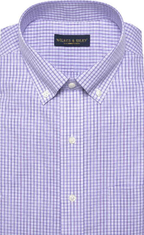 Upgrade your look with stylish, affordable men’s clothing. Slim Fit Purple Plaid Button-Down Collar Supima® cotton Non-Iron Broadcloth Dress Shirt Upgrade your look with stylish, affordable men’s clothing. Slim Fit Purple Plaid Button-Down Collar Supima® cotton Non-Iron Broadcloth Dress Shirt