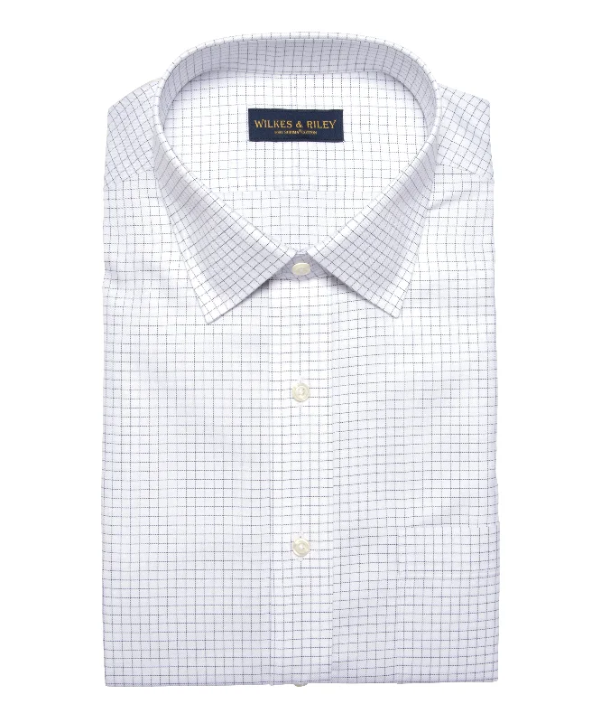 Exclusive clothing deals for customers – Shop today! Tailored Fit Grey Twill Check Spread Collar Supima® Cotton Non-Iron Dress Shirt Exclusive clothing deals for customers – Shop today! Tailored Fit Grey Twill Check Spread Collar Supima® Cotton Non-Iron Dress Shirt