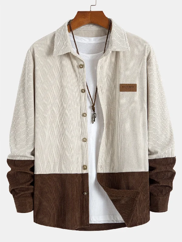 Big discounts – don’t miss out!  Two Tone Corduroy Shirt