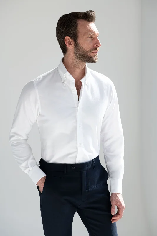 Big discounts on men’s wear – Shop now and save! White soft oxford button down shirt - Made In Italy Big discounts on men’s wear – Shop now and save! White soft oxford button down shirt - Made In Italy