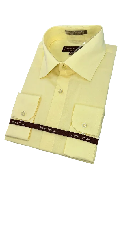 Don’t wait – Shop now for limited-time discounts on trendy clothing. Yellow mens long sleeves dress shirt spread collar convertible cuff regular fit Don’t wait – Shop now for limited-time discounts on trendy clothing. Yellow mens long sleeves dress shirt spread collar convertible cuff regular fit