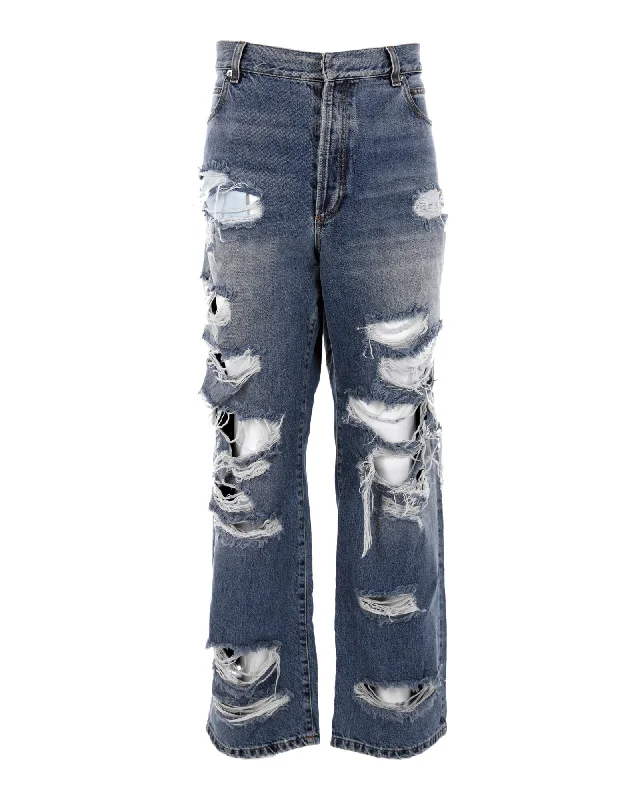Shop affordable and stylish clothing – Limited-time discounts. Balmain Distressed Jeans in Blue Cotton Denim Shop affordable and stylish clothing – Limited-time discounts. Balmain Distressed Jeans in Blue Cotton Denim