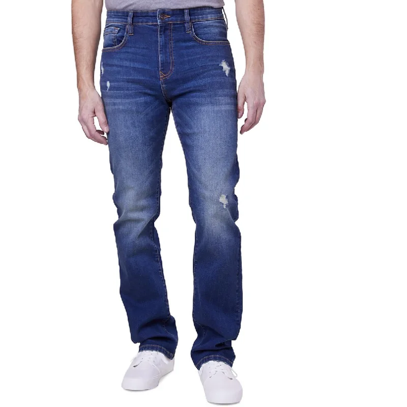 Bundle and save: Shop men’s fashion and enjoy exclusive discounts.  Mens Denim Distressed Straight Leg Jeans