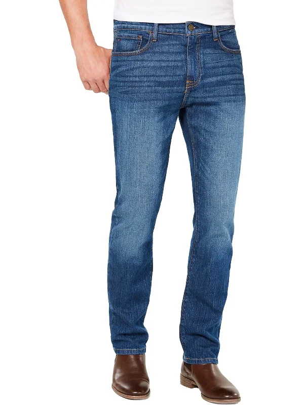 Shop stylish and affordable clothes –   Mens Denim Stretch Straight Leg Jeans
