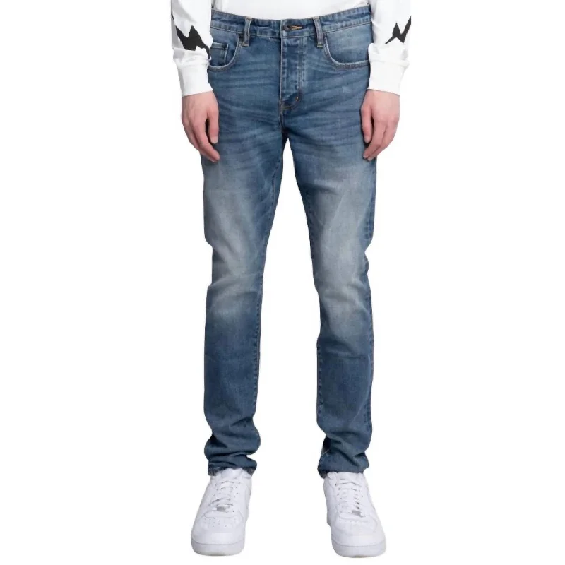 Save big on all types of clothing – Shop the sale now! Men's Straight Leg Sid Jeans In Vintage Blue Repair Save big on all types of clothing – Shop the sale now! Men's Straight Leg Sid Jeans In Vintage Blue Repair