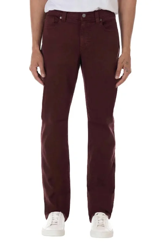Seasonal sale  Men's Torino Straight Jeans In Burgundy