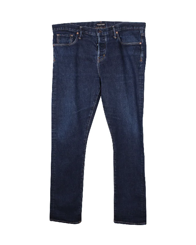 Exclusive deals on men’s fashion – Shop now and save big! Tom Ford Slim Fit Jeans in Blue Cotton Denim Exclusive deals on men’s fashion – Shop now and save big! Tom Ford Slim Fit Jeans in Blue Cotton Denim