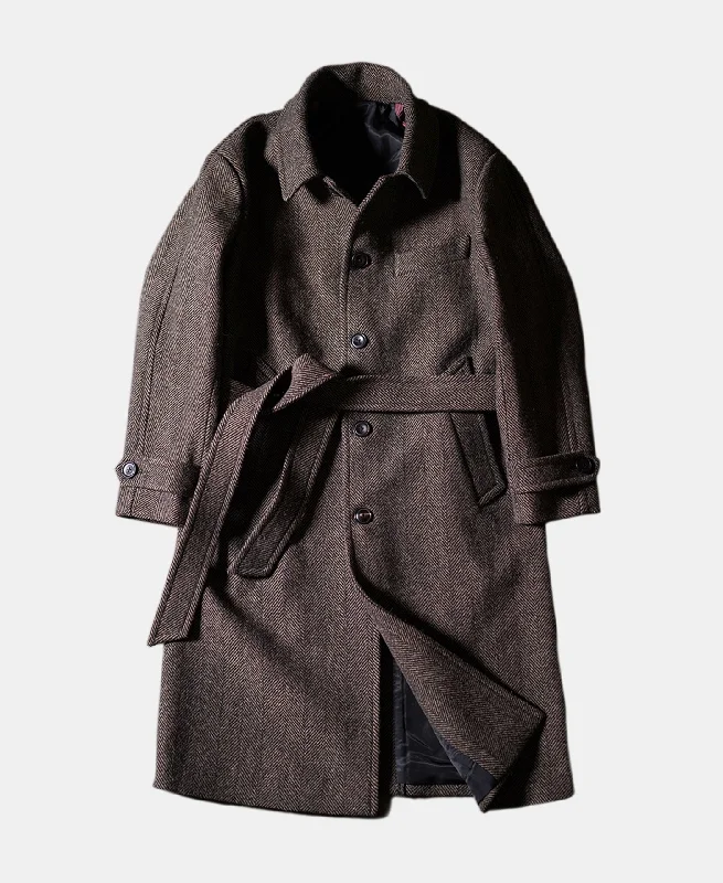 Limited-time offer – Shop top-rated clothing with massive discounts! 1920s Brown Herringbone Tweed Balmacaan Coat Limited-time offer – Shop top-rated clothing with massive discounts! 1920s Brown Herringbone Tweed Balmacaan Coat