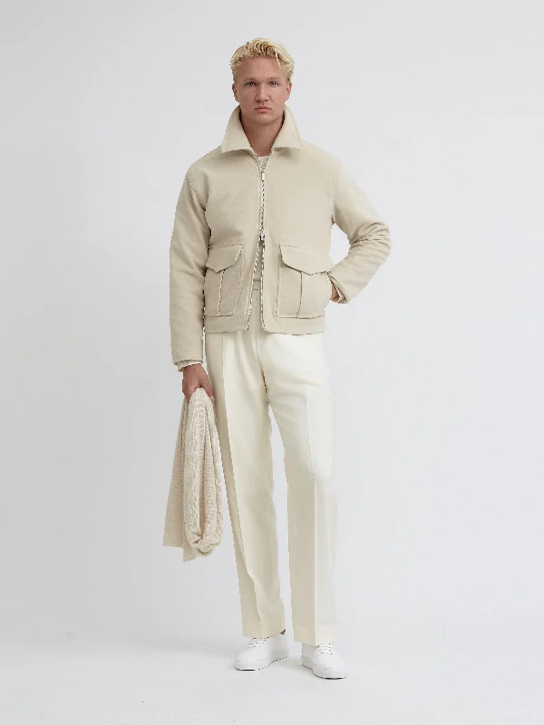 Big discounts  – Shop now for amazing deals.  Beige Moleskin Flight Jacket