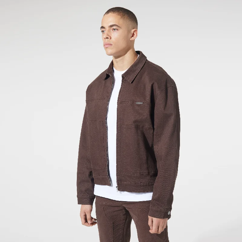 Save on stylish, high-quality clothing for every occasion – Carpenter Denim Jacket | Brown Save on stylish, high-quality clothing for every occasion – Carpenter Denim Jacket | Brown
