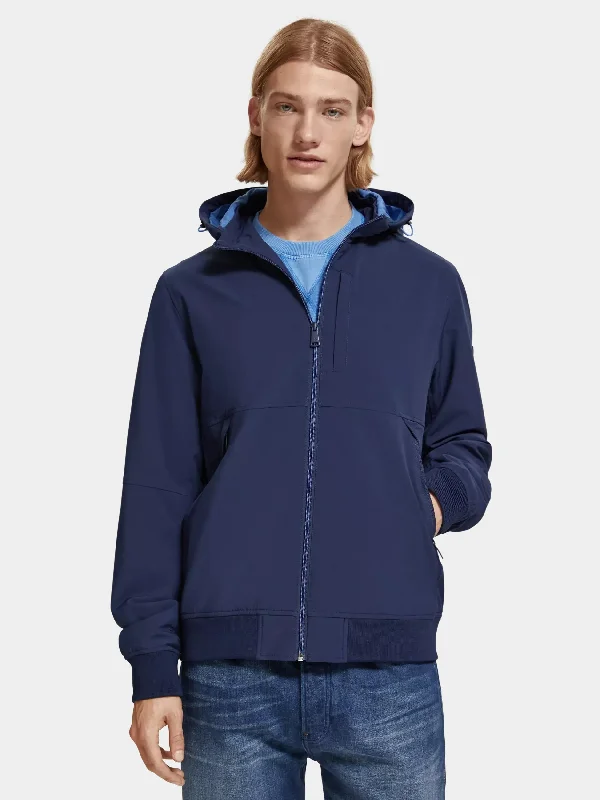 New season, new deals – shop men's clothing now!  Classic hooded soft-shell jacket