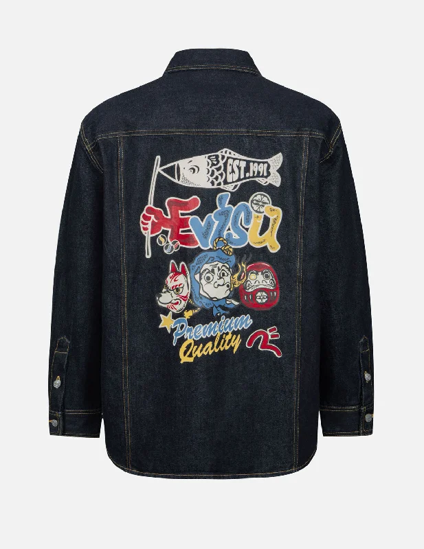 Shop new arrivals in clothing and save up to 60% off select items. 日向火男祭图案印花常规版型牛仔衬衫外套 Shop new arrivals in clothing and save up to 60% off select items. 日向火男祭图案印花常规版型牛仔衬衫外套