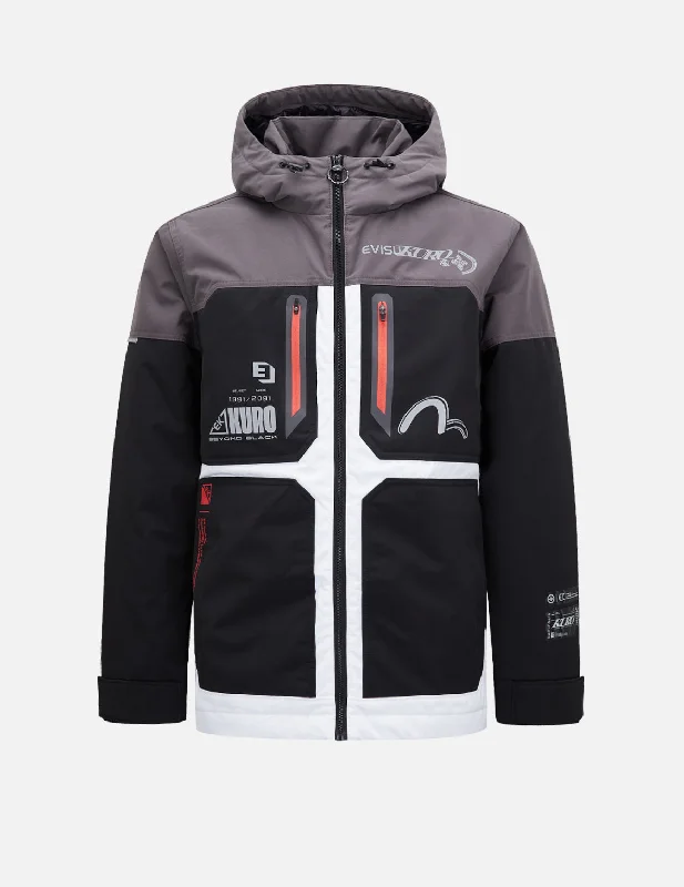Shop the latest men's clothing trends at a fraction of the price.  "K"字母印花三色拼接夹克