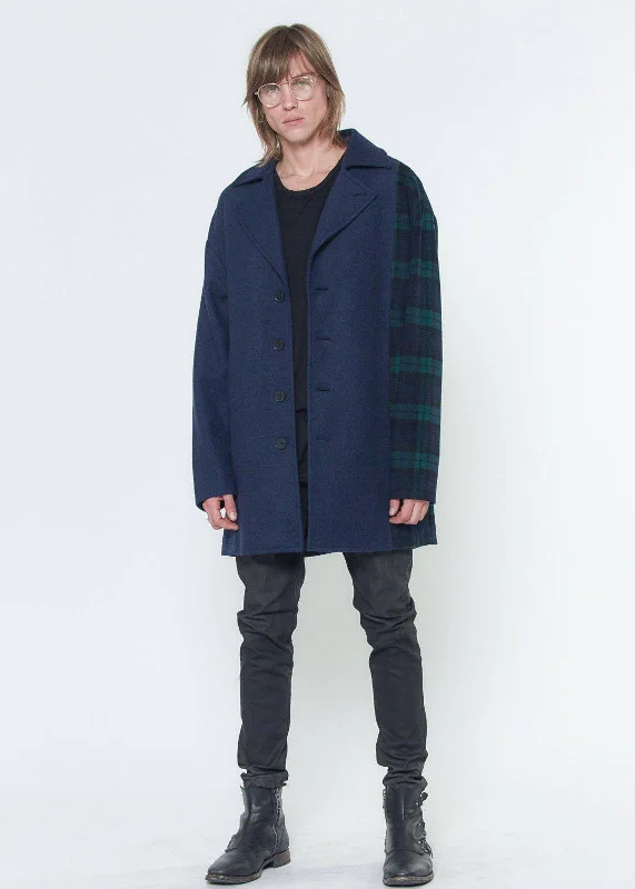 Shop affordable clothing for men – Up to 60% off! Konus Men's Oversize Wool Blend Coat in Navy Shop affordable clothing for men – Up to 60% off! Konus Men's Oversize Wool Blend Coat in Navy