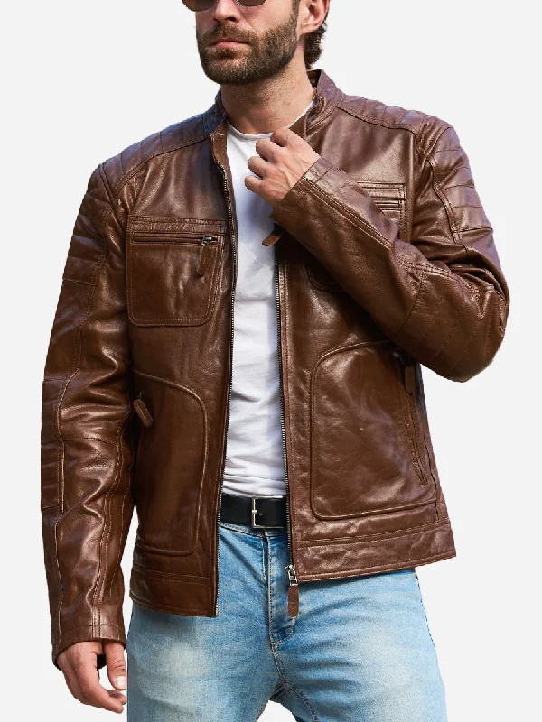 Best deals on men’s clothing – Sale ends soon, shop today! Reggie Distressed Brown Leather Biker Jacket Best deals on men’s clothing – Sale ends soon, shop today! Reggie Distressed Brown Leather Biker Jacket