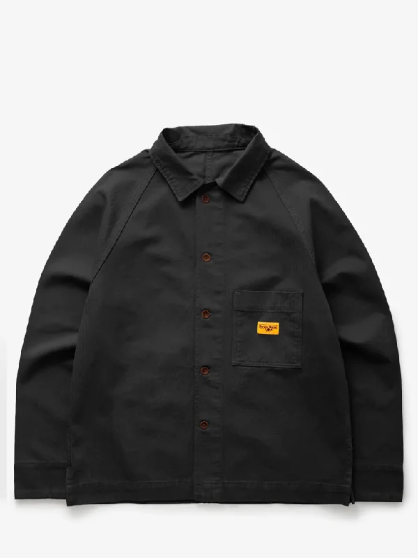 Shop the best clothing sales of the year! Service Works Herringbone FOH Jacket in Black Shop the best clothing sales of the year! Service Works Herringbone FOH Jacket in Black