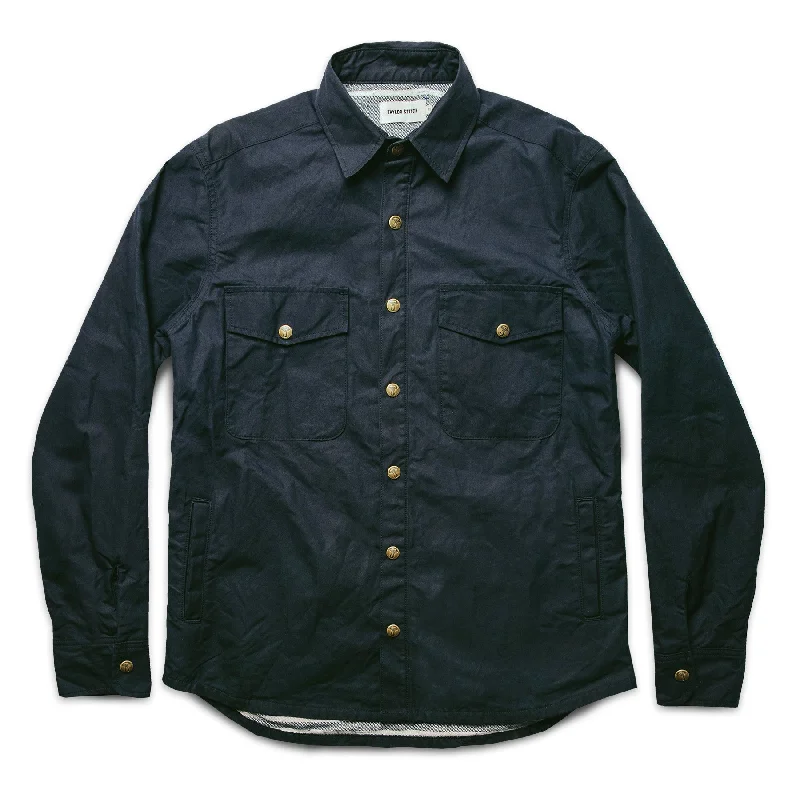 Look your best with exclusive savings on men’s fashion. The Chore Jacket in Navy Dry Wax Canvas Look your best with exclusive savings on men’s fashion. The Chore Jacket in Navy Dry Wax Canvas