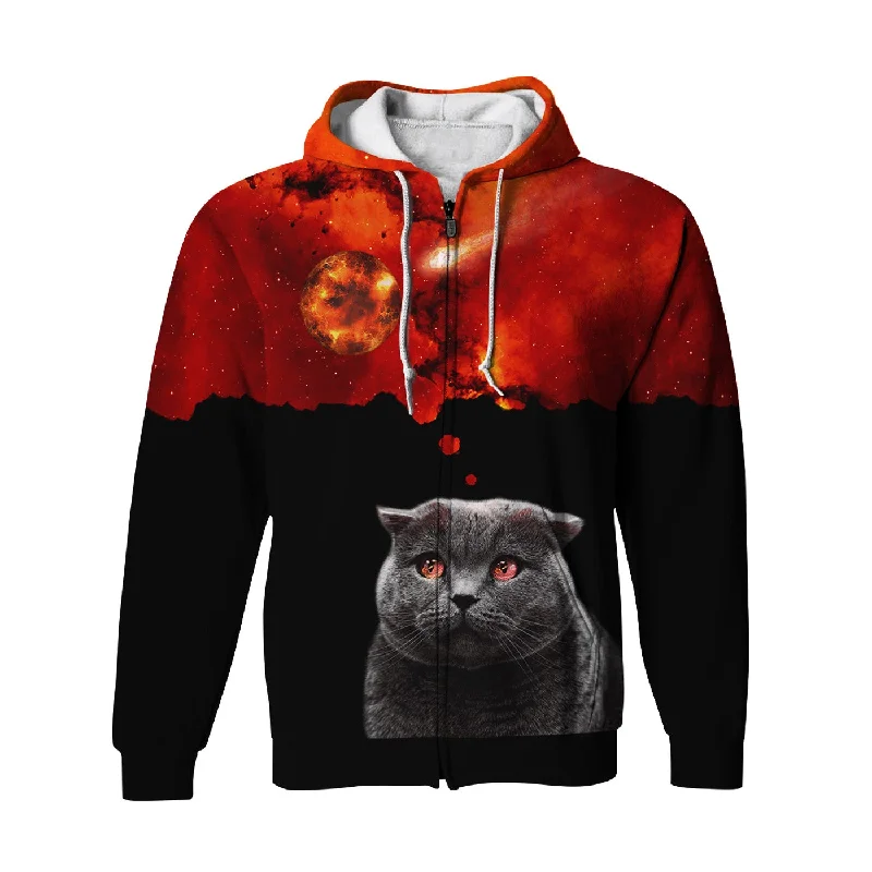 Shop affordable clothing – Limited-time only!  Kitty Cat Zip Up Hoodie