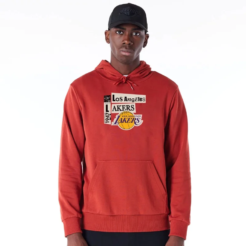Shop affordable clothing for all occasions – LA Lakers Newspaper Graphic Red Pullover Hoodie Shop affordable clothing for all occasions – LA Lakers Newspaper Graphic Red Pullover Hoodie